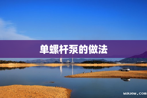 单螺杆泵的做法 单螺杆泵的做法