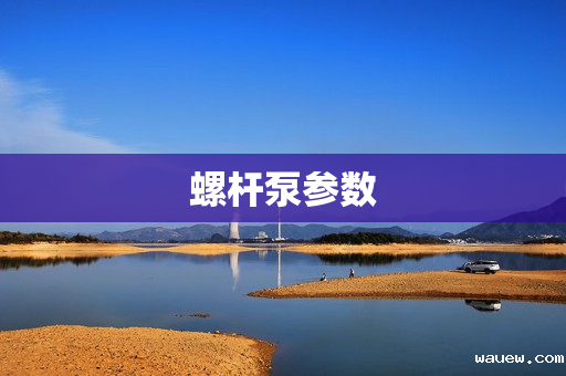 螺杆泵参数 螺杆泵参数