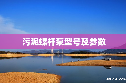 污泥螺杆泵型号及参数 污泥螺杆泵型号及参数
