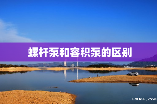 螺杆泵和容积泵的区别 螺杆泵和容积泵的区别