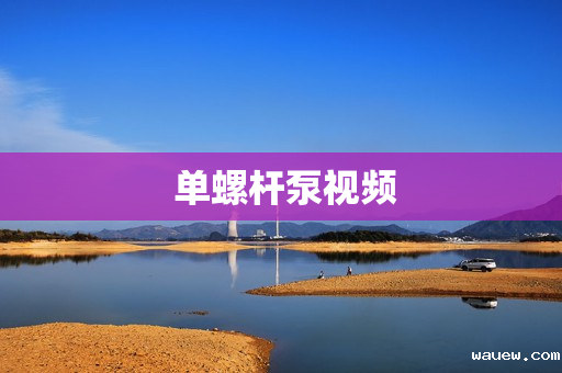 单螺杆泵视频 单螺杆泵视频