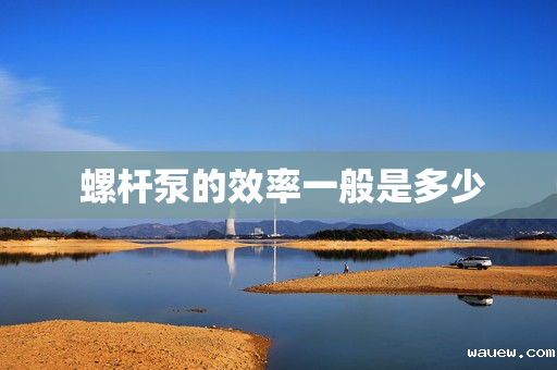 螺杆泵的效率一般是多少 螺杆泵的效率一般是多少