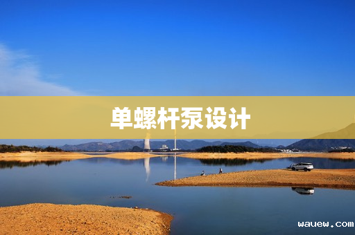 单螺杆泵设计 单螺杆泵设计