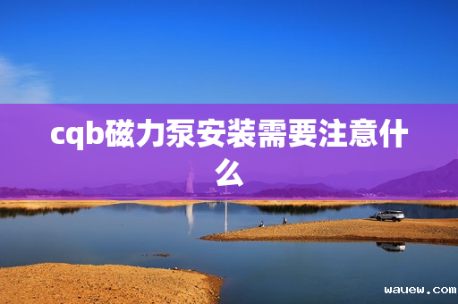 cqb磁力泵安装需要注意什么 cqb磁力泵安装需要注意什么