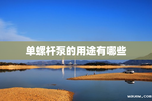 单螺杆泵的用途有哪些