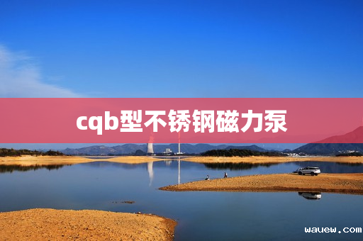 cqb型不锈钢磁力泵