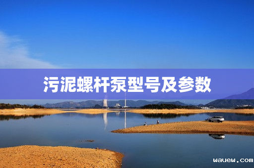 污泥螺杆泵型号及参数