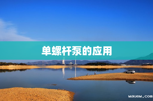 单螺杆泵的应用