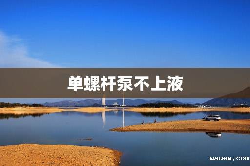 单螺杆泵不上液