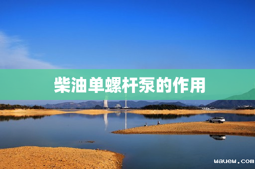  柴油单螺杆泵的作用