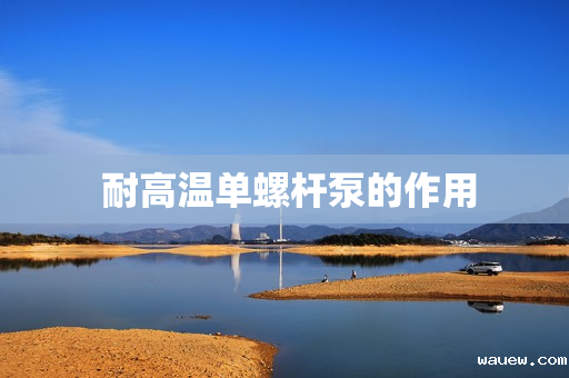  耐高温单螺杆泵的作用