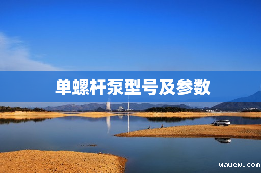  单螺杆泵型号及参数