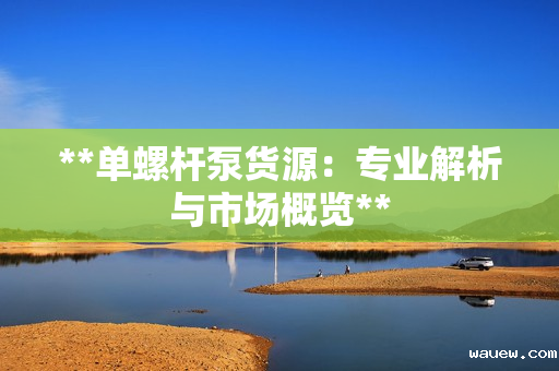 **单螺杆泵货源：专业解析与市场概览**