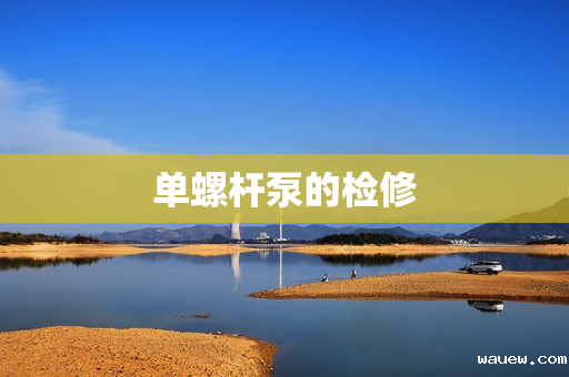 单螺杆泵的检修