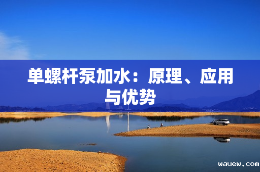 单螺杆泵加水：原理、应用与优势