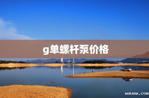  g单螺杆泵价格