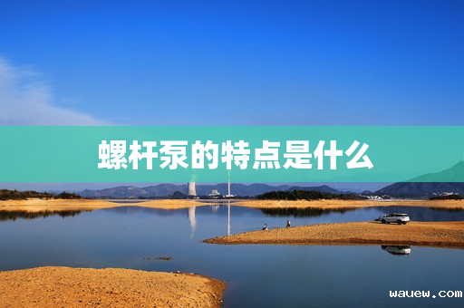  螺杆泵的特点是什么