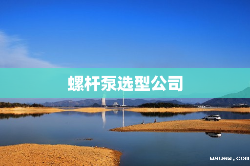 螺杆泵选型公司