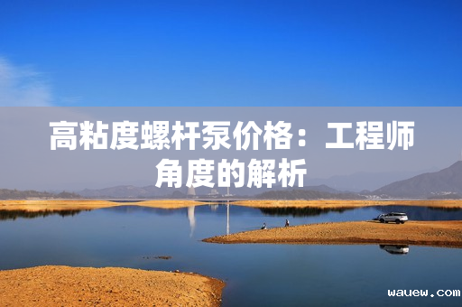 高粘度螺杆泵价格：工程师角度的解析