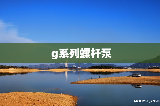  g系列螺杆泵