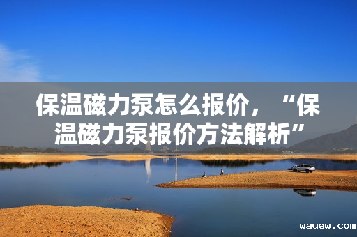 保温磁力泵怎么报价，“保温磁力泵报价方法解析”