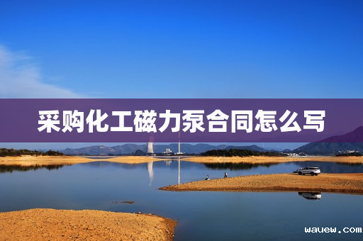 采购化工磁力泵合同怎么写